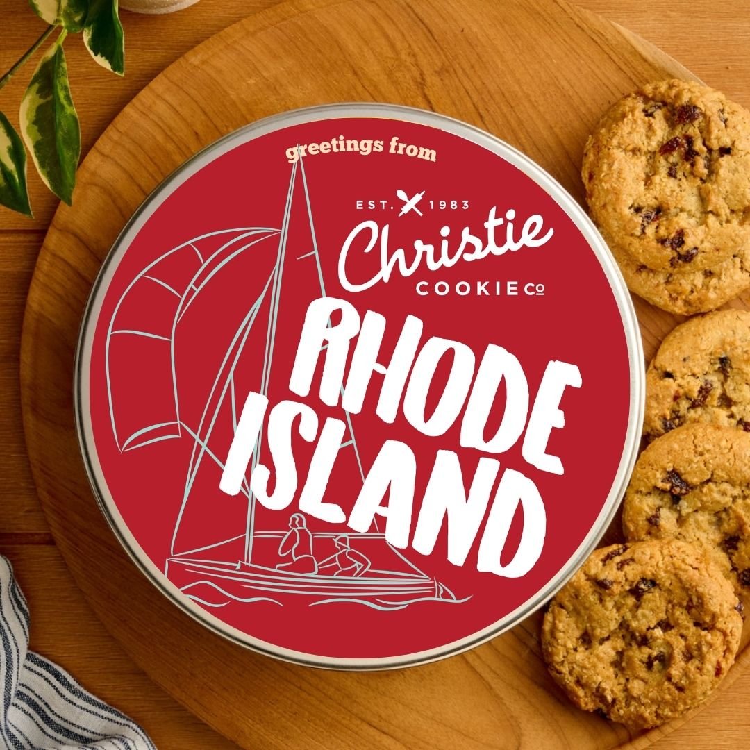 Rhode Island Gourmet Cookie Tin, 1.4-Oz, 18 Count | Christie Cookie Co